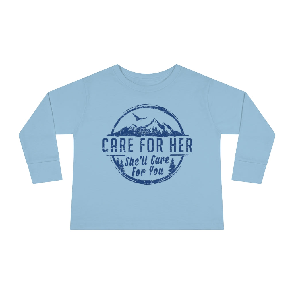 Climate Change Toddler Long Sleeve Shirt