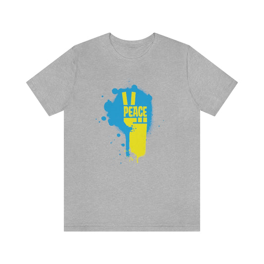 Peace for Ukraine Unisex Jersey Short Sleeve Shirt