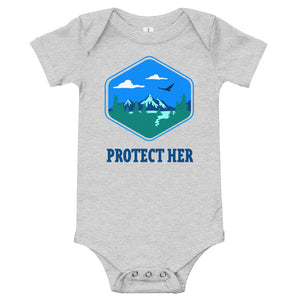 Open image in slideshow, Protect Planet Earth Baby Short Sleeve One Piece
