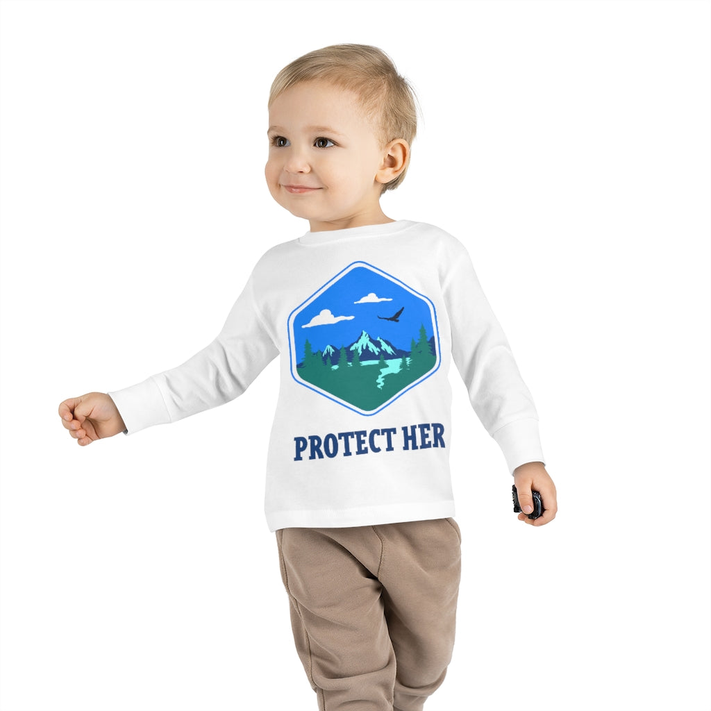 Protect Planet Earth Toddler Long Sleeve Shirt