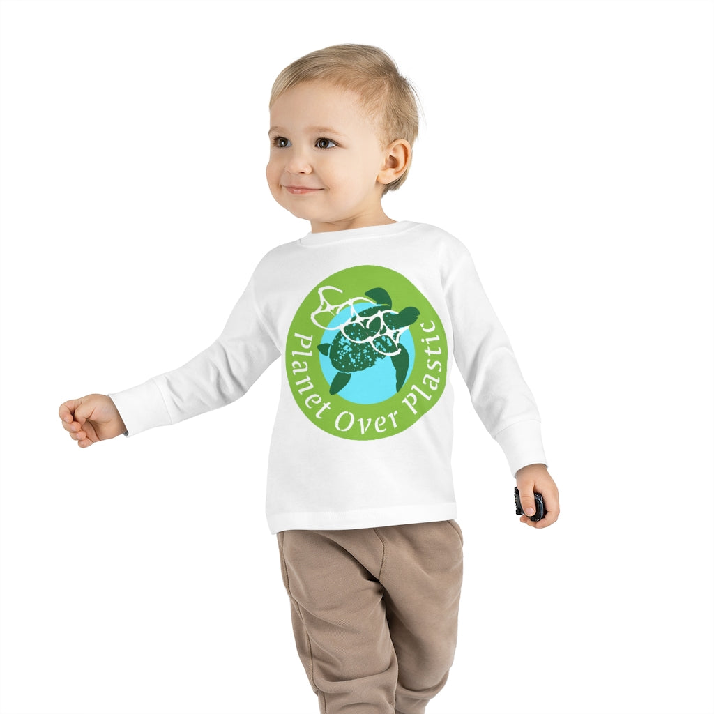 Panet Over Plastic Keep the Sea Plastic Free Toddler Long Sleeve T Shirt