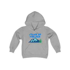 Open image in slideshow, Stand Up For Planet Earth Youth Heavy Blend Hooded Sweatshirt
