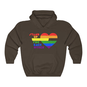 Open image in slideshow, Stand Up For Each Other Pride Unisex Heavy Blend™ Hoodie
