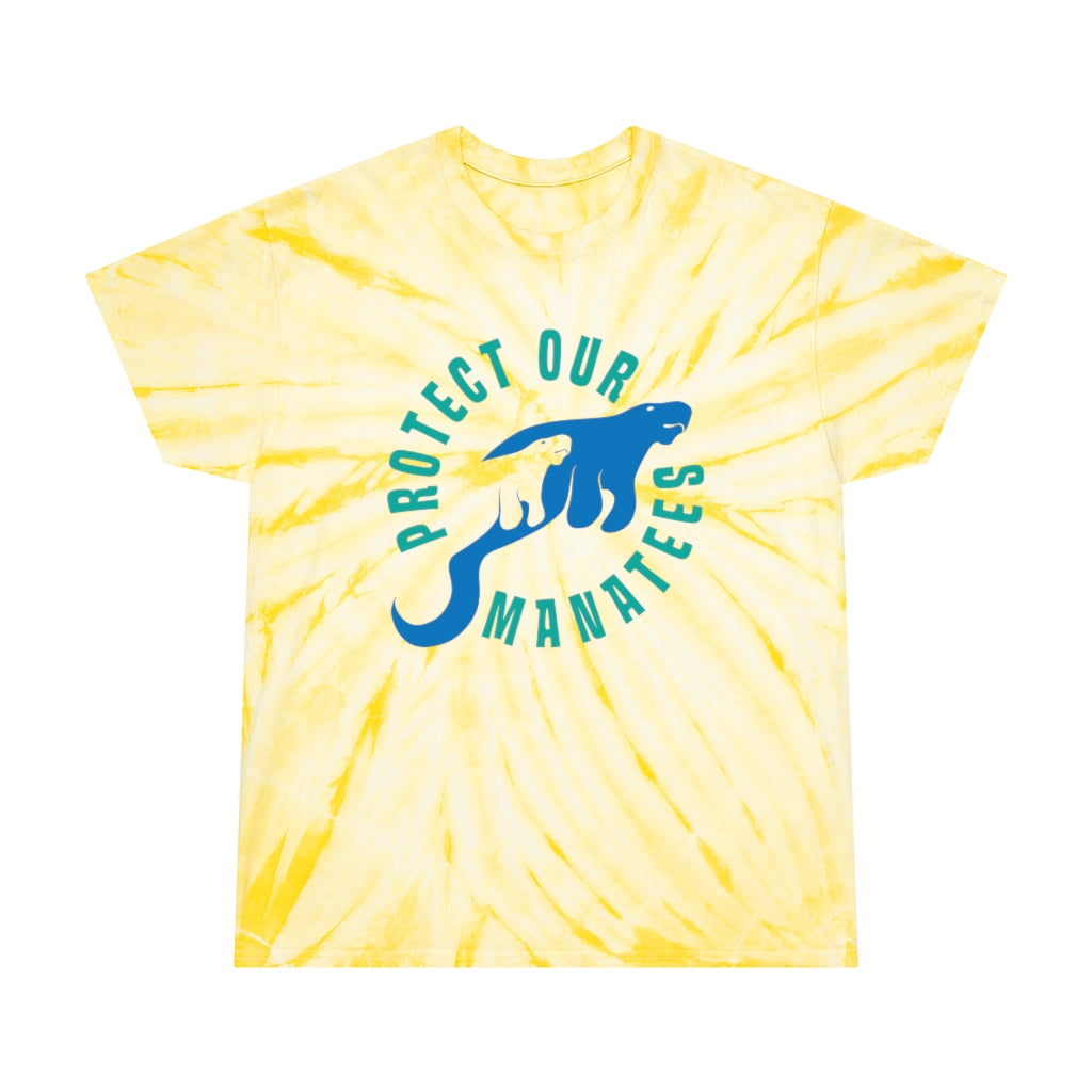 Protect Our Manatees Tie-Dye Shirt