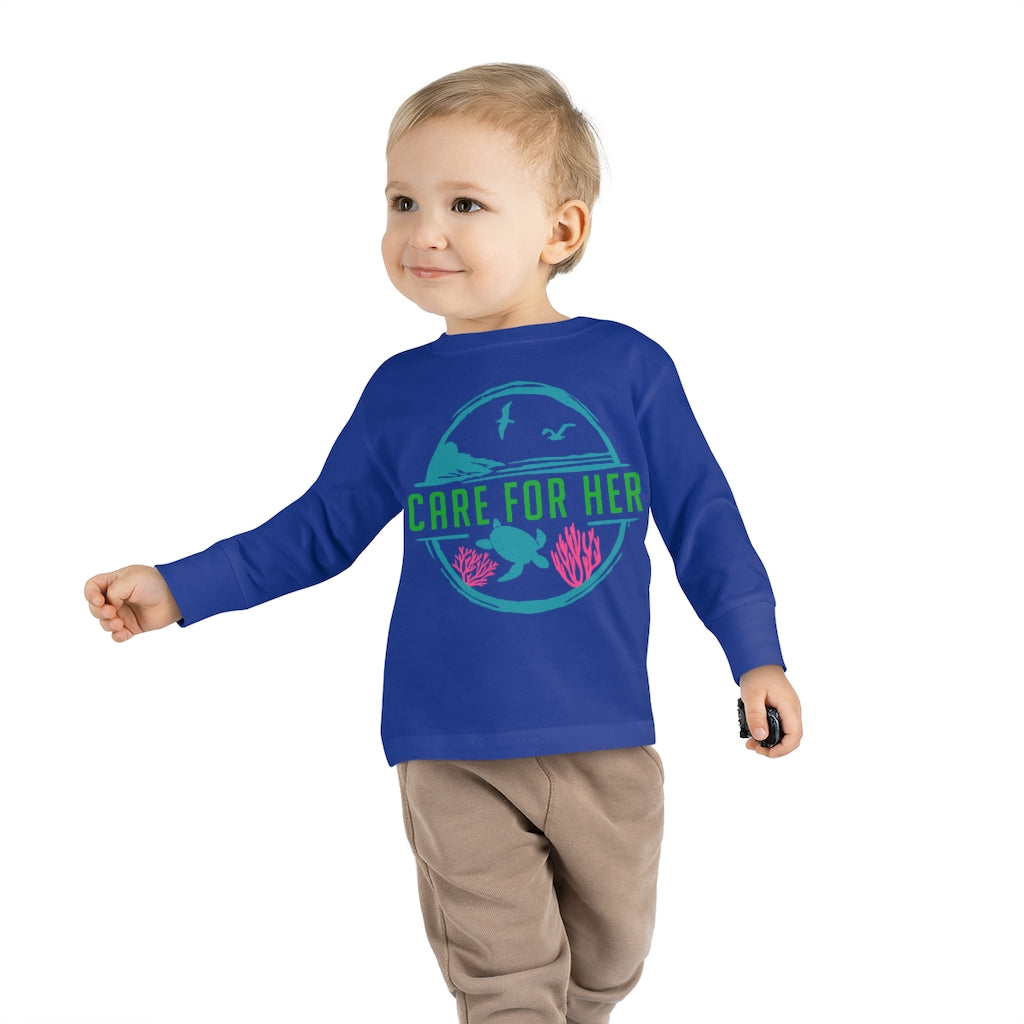 Care for Planet Earth Against Climate Change Toddler Long Sleeve T-Shirt