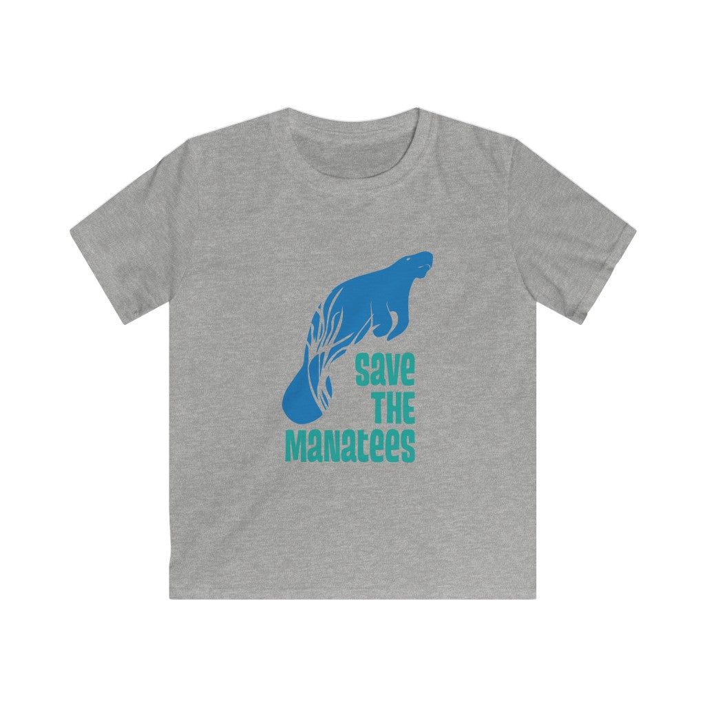 Save The Manatees Kids Softstyle Tee