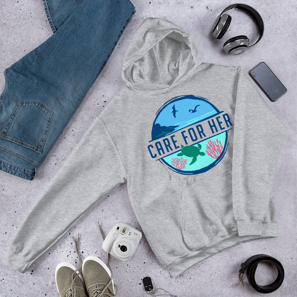 Care For Planet Earth Adult Hoodie