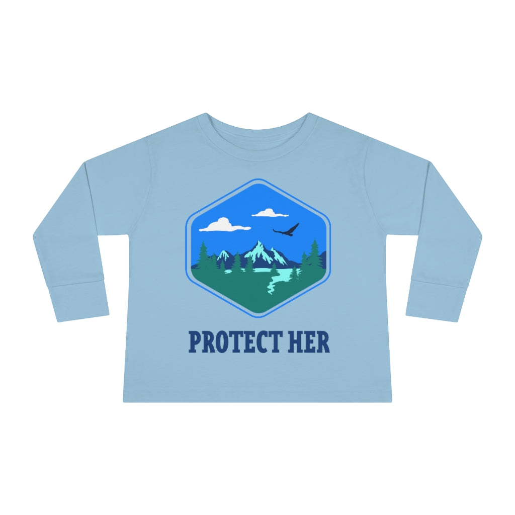 Protect Planet Earth Toddler Long Sleeve Shirt