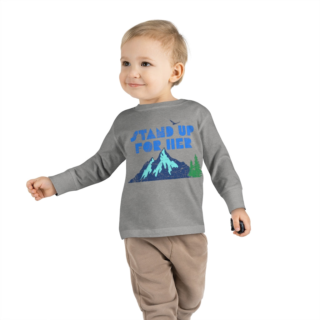 Stand Up For Planet Earth Toddler Long Sleeve Shirt