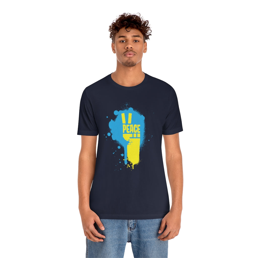 Peace for Ukraine Unisex Jersey Short Sleeve Shirt