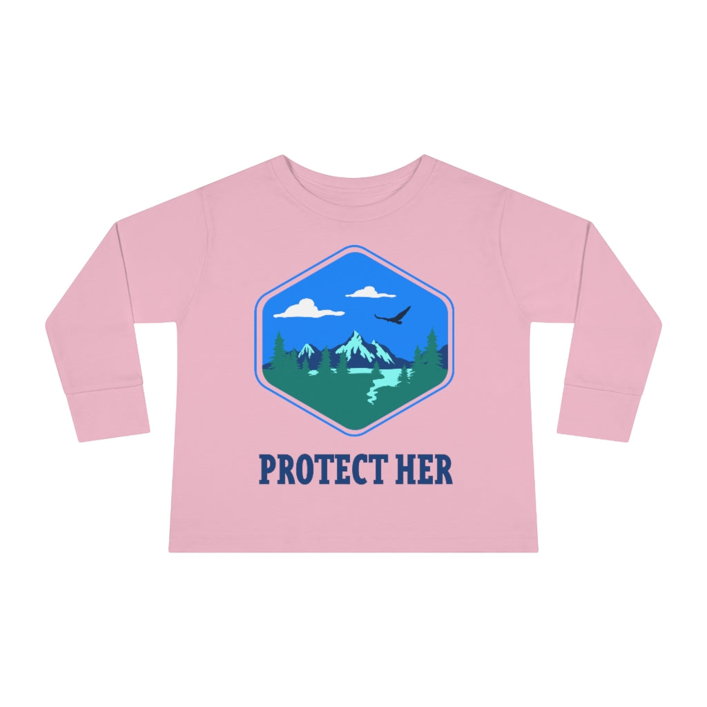 Protect Planet Earth Toddler Long Sleeve Shirt