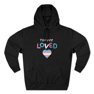 Open image in slideshow, You Are Loved Protect Trans Kids Unisex Graphic Hoodie
