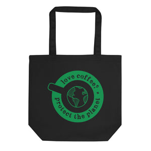 Open image in slideshow, Coffee Lover Certified Organic Cotton Eco Tote Bag
