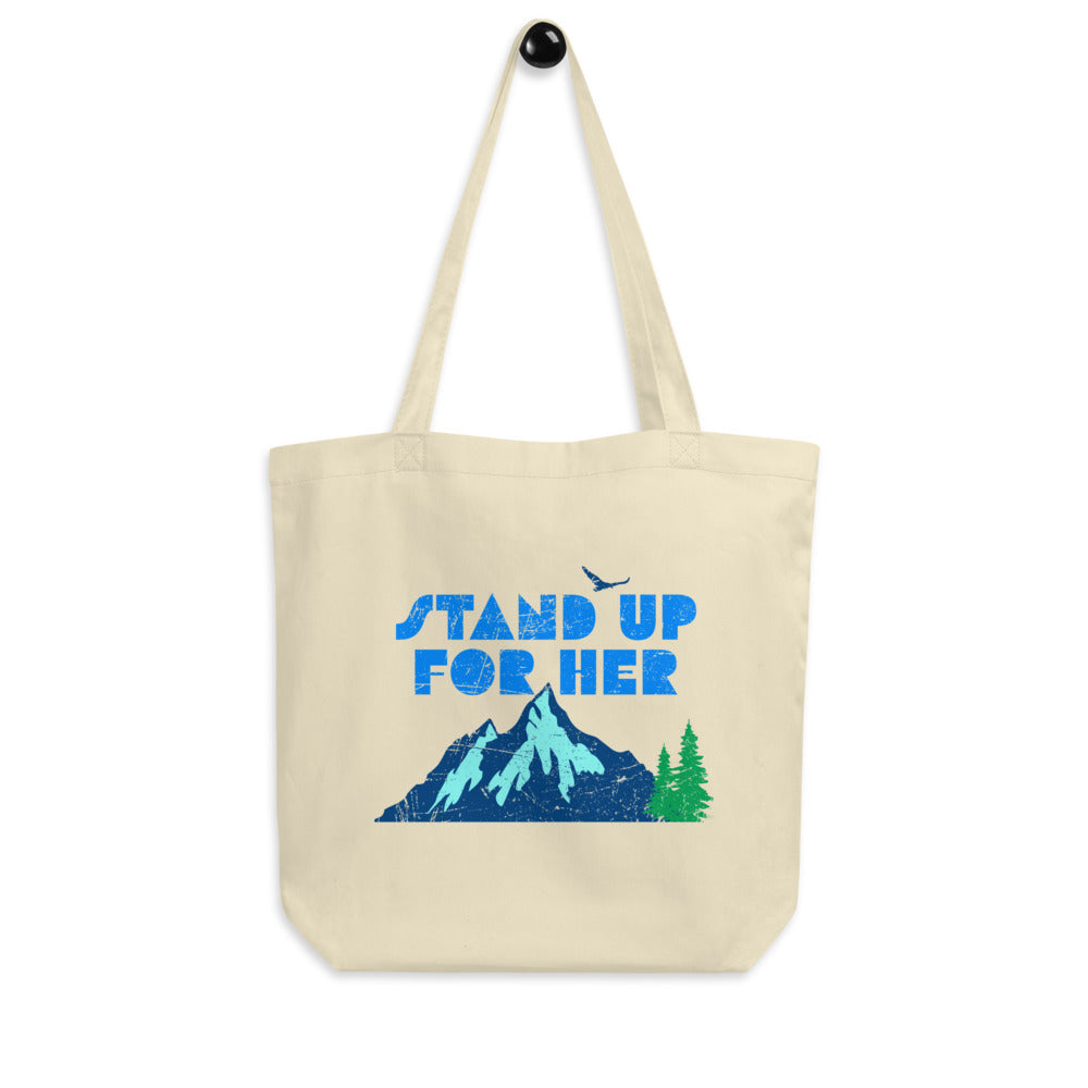 Stand Up For Planet Earth Organic Cotton Sustainable Tote Bag