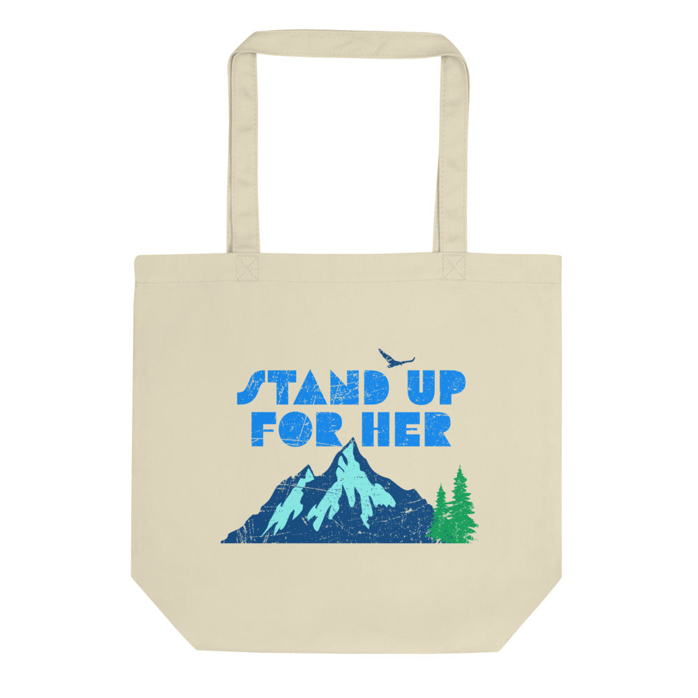 Stand Up For Planet Earth Organic Cotton Sustainable Tote Bag