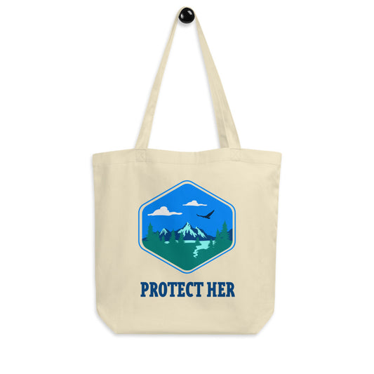 Protect Planet Earth Organic Cotton Tote Bag