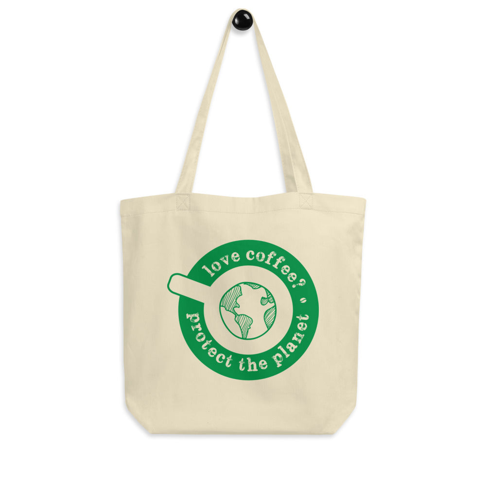 Coffee Lover Certified Organic Cotton Eco Tote Bag
