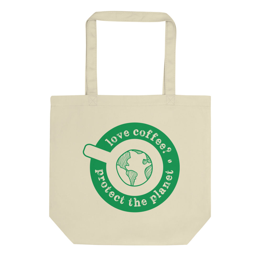 Coffee Lover Certified Organic Cotton Eco Tote Bag