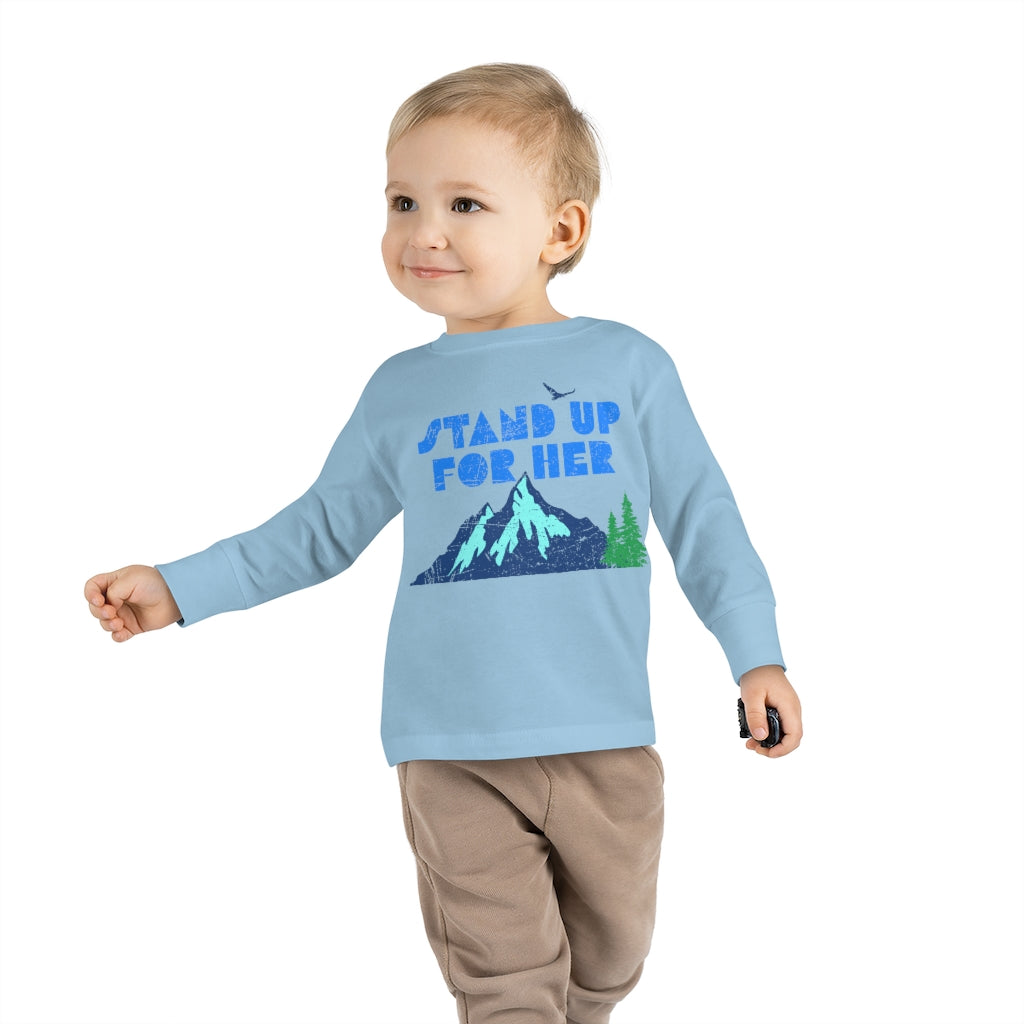 Stand Up For Planet Earth Toddler Long Sleeve Shirt