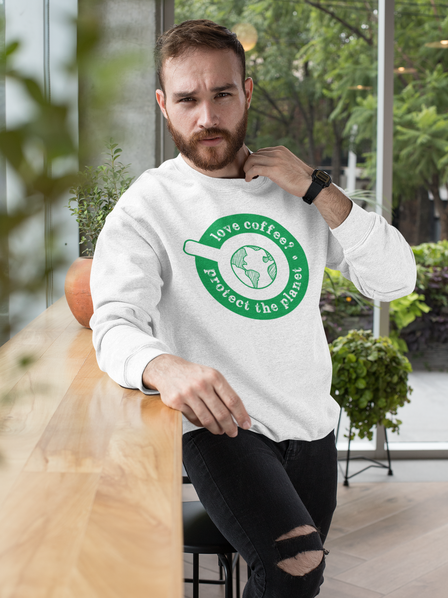 Coffee Lover Adult Crewneck Sweatshirt