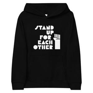 Stand Up For Each Other Social Justice Kids Fleece Hoodie