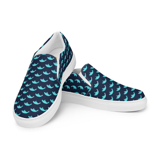 Manatees Shop Men’s Navy Slip-On Canvas Shoes