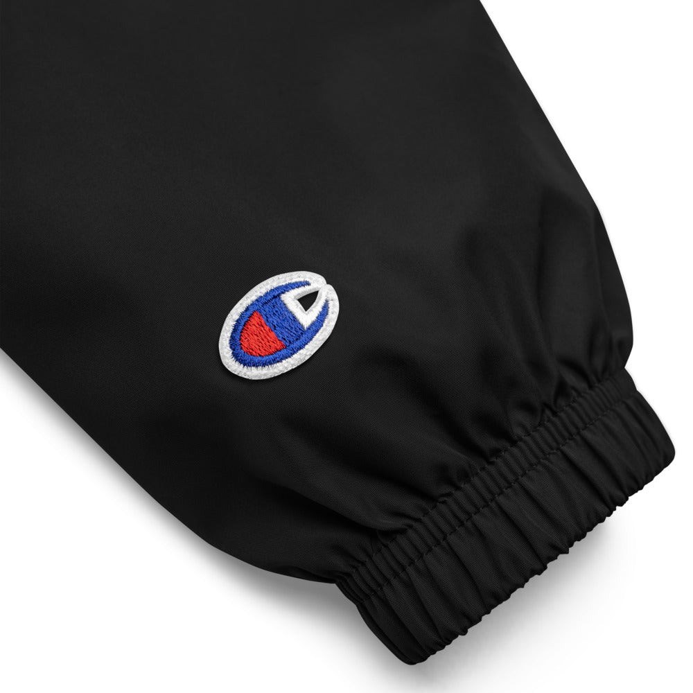 Stand Up For Each Other Social Justice Embroidered Champion Packable Jacket