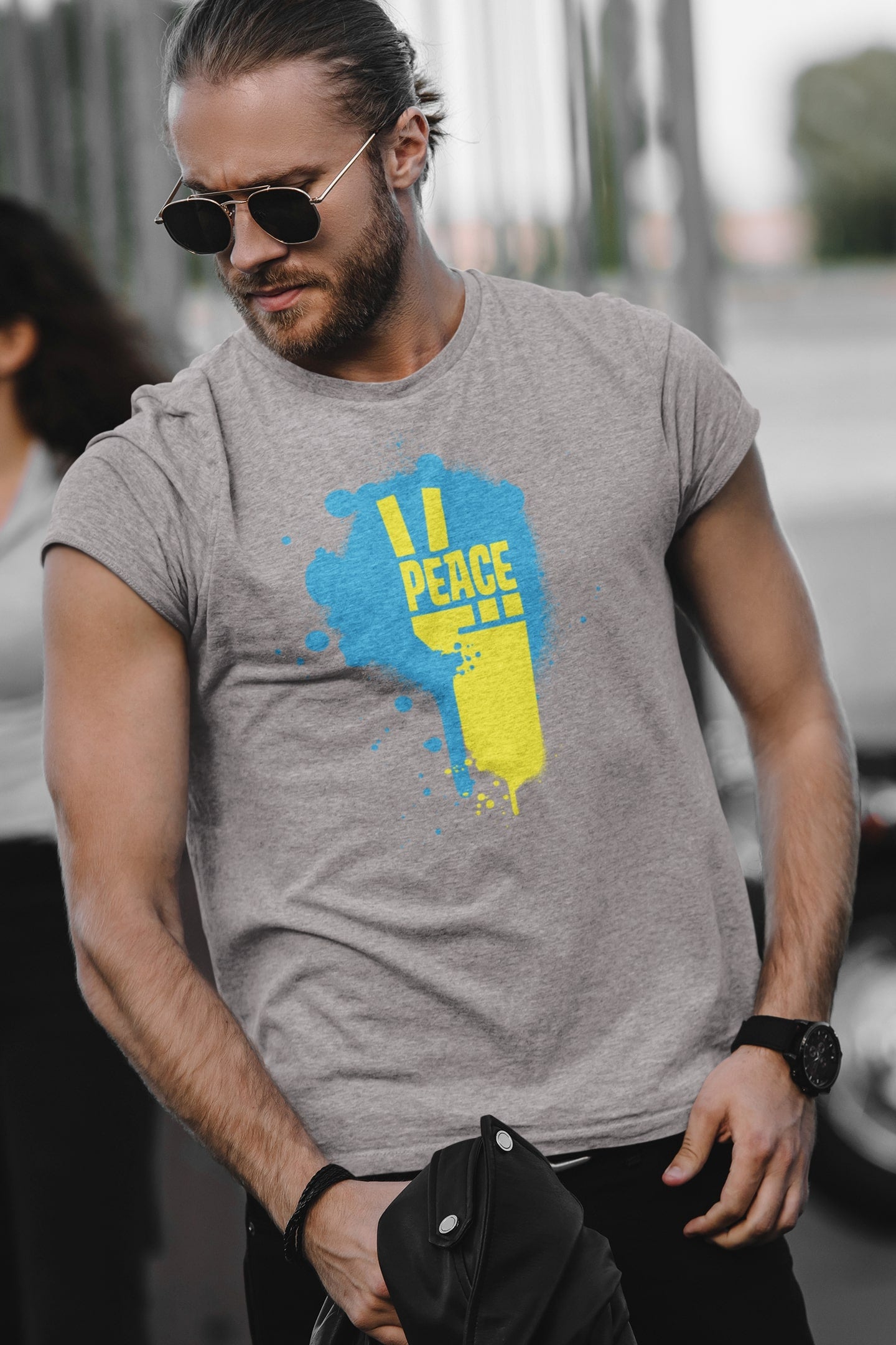 Peace for Ukraine Unisex Jersey Short Sleeve Shirt