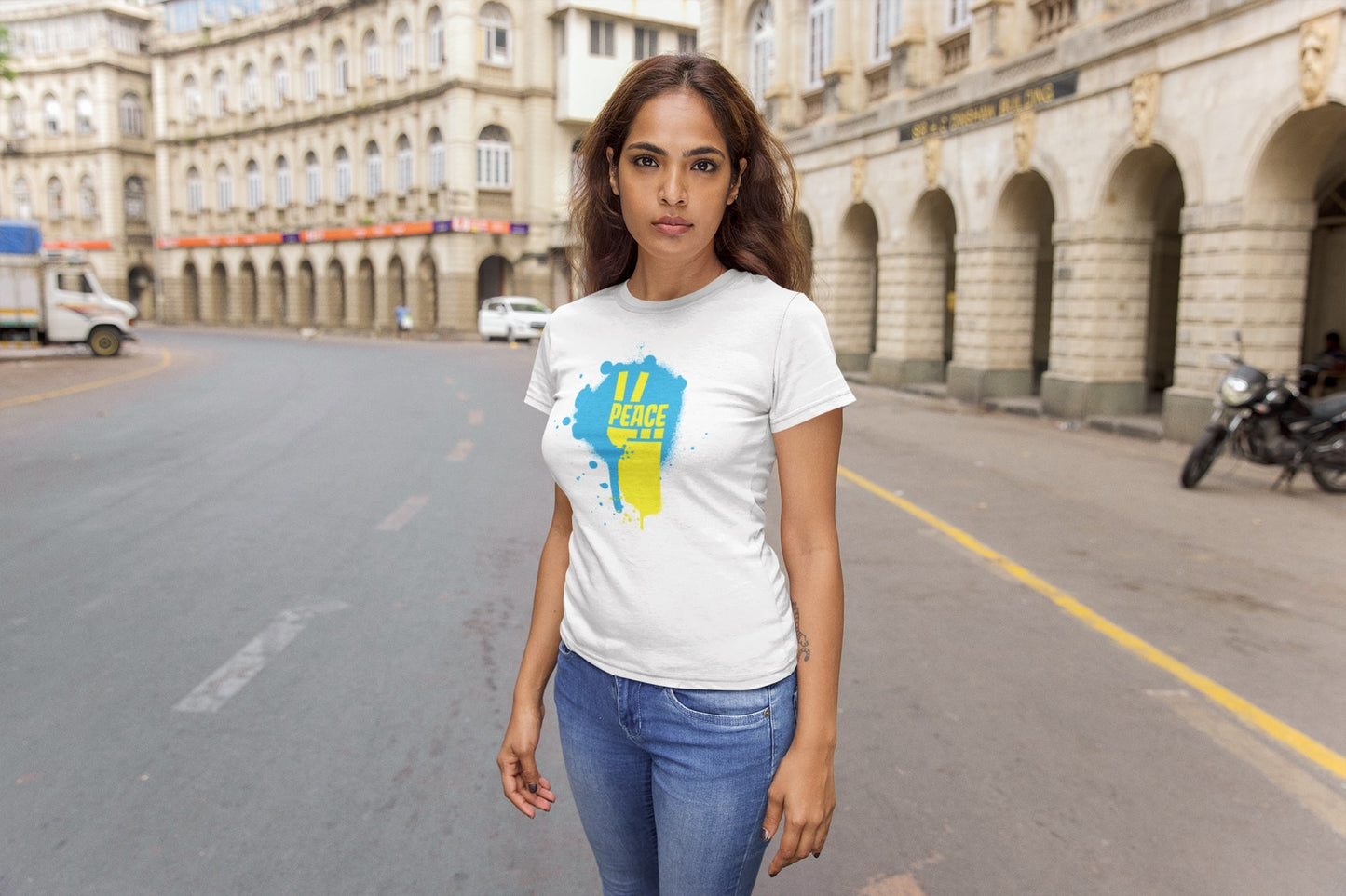 Peace for Ukraine Unisex Jersey Short Sleeve Shirt