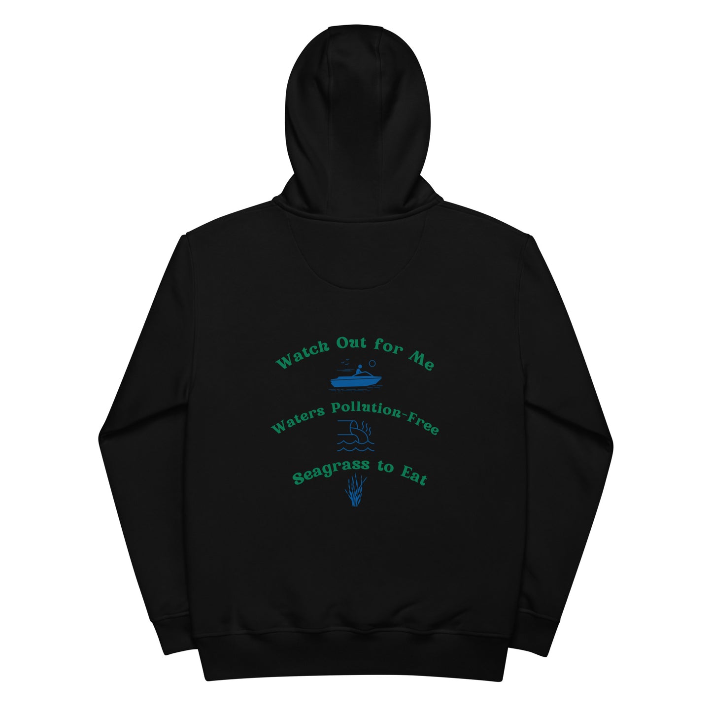 Protect the Manatees Embroidered Sustainable Hoodie