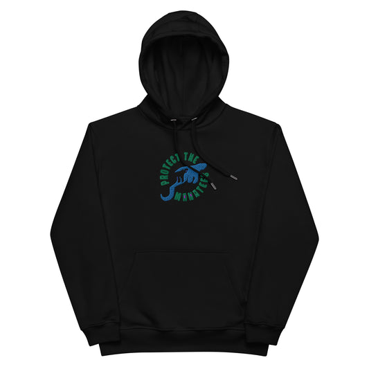 Protect the Manatees Embroidered Sustainable Hoodie