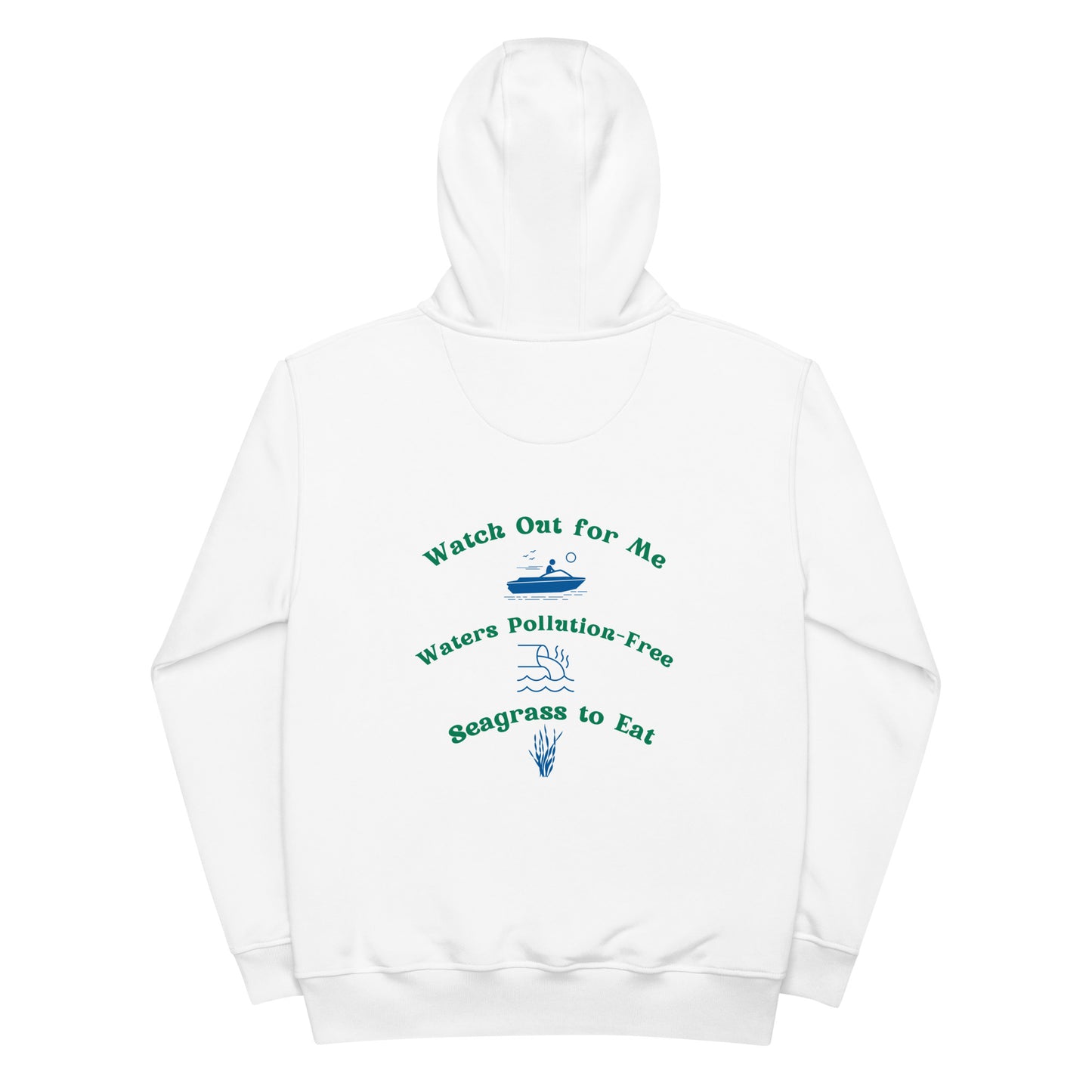 Protect the Manatees Embroidered Sustainable Hoodie