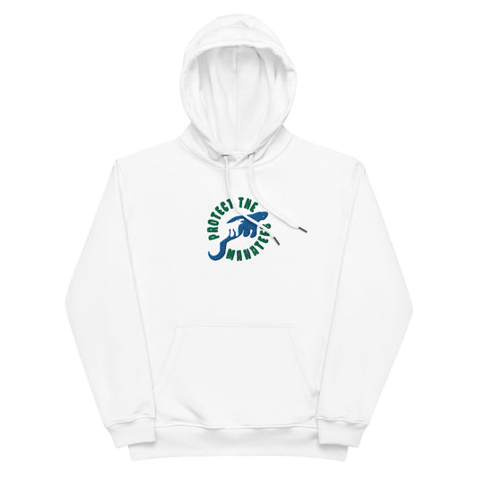 Protect the Manatees Embroidered Adult Unisex Sustainable Hoodie