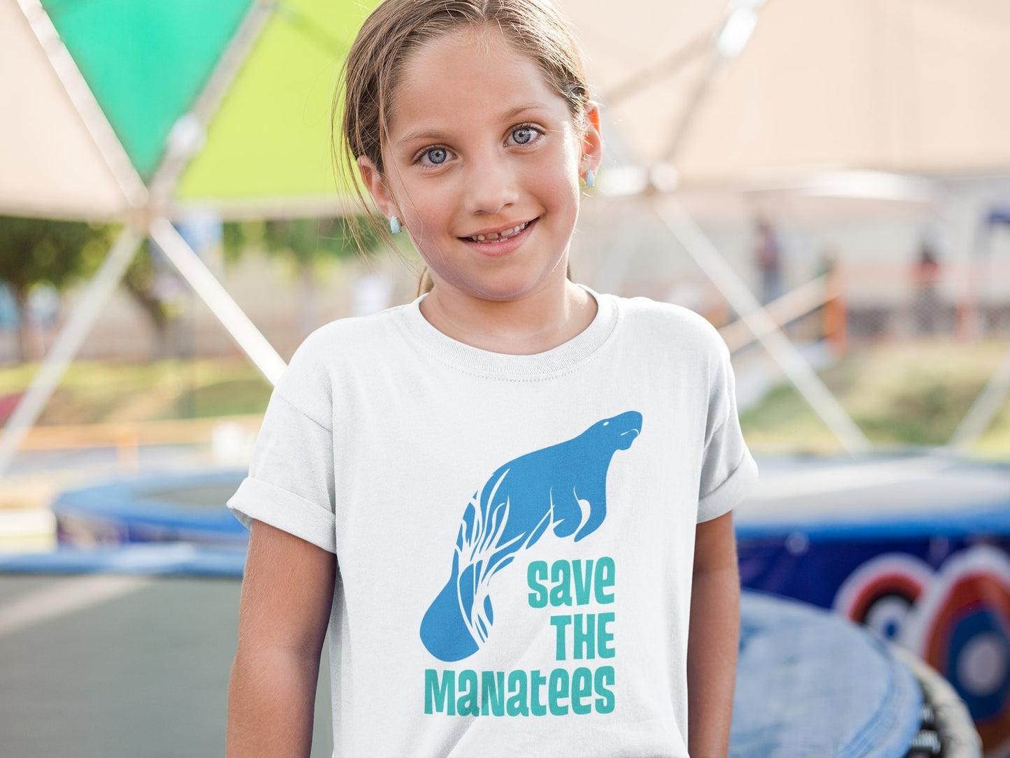 Save The Manatees Kids Softstyle Tee