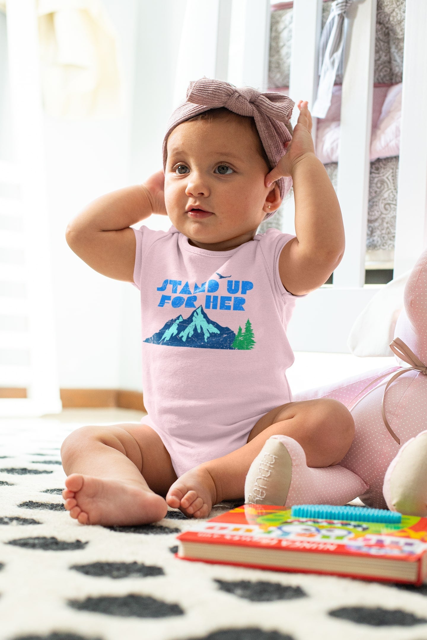 Stand Up For Planet Earth Baby Short Sleeve One Piece