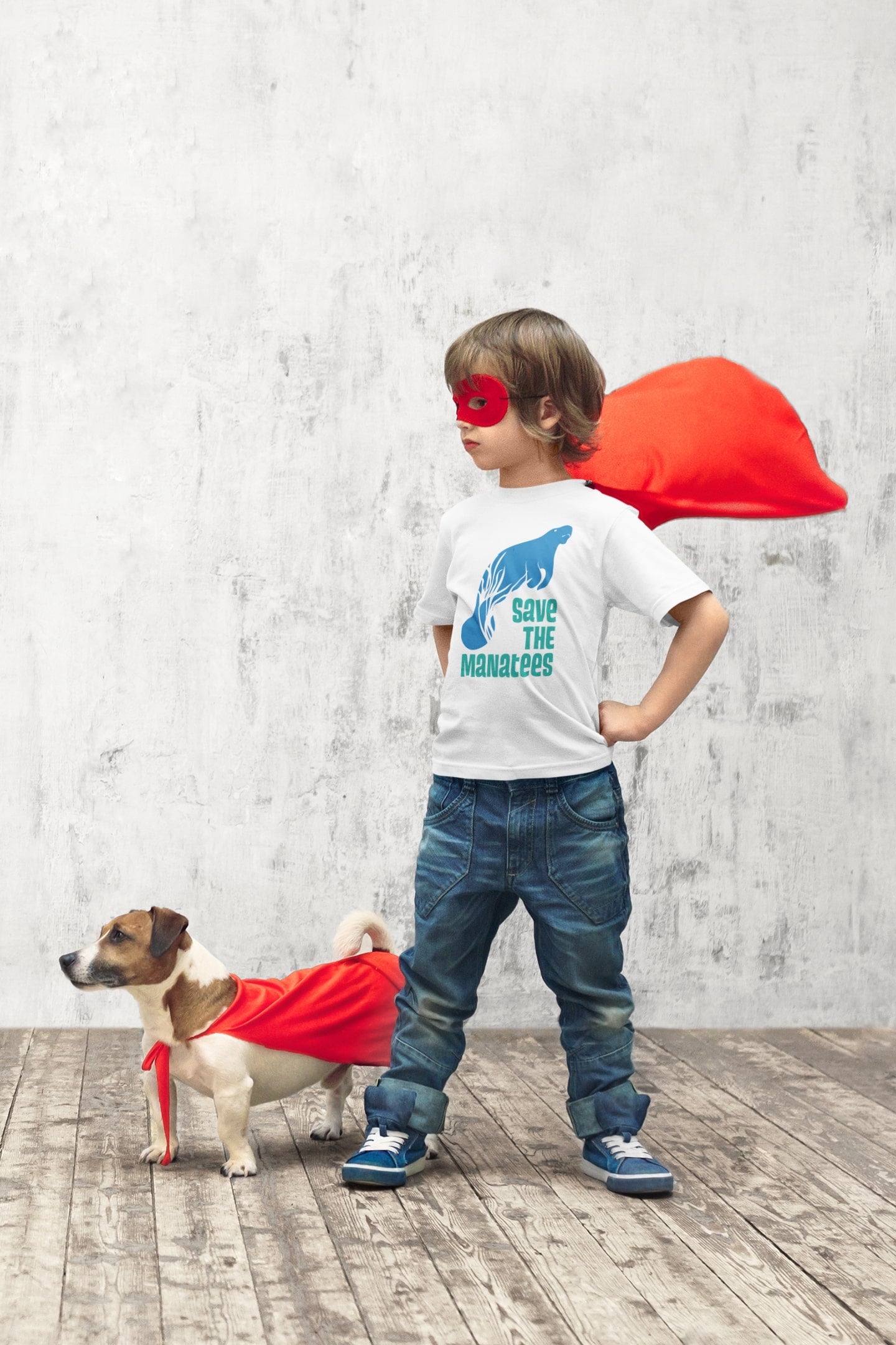 Save The Manatees Kids Softstyle Tee