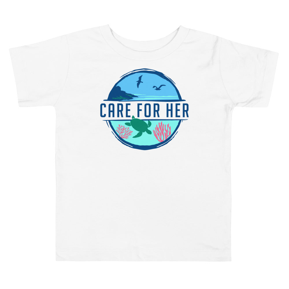 Care for Planet Earth Toddler Short Sleeve Tee