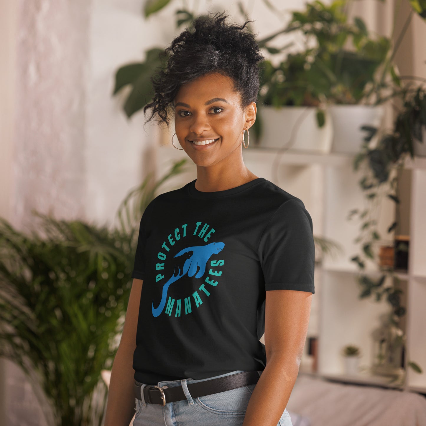 Protect the Manatees Short-Sleeve Unisex Graphic T-Shirt