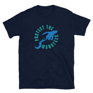 Open image in slideshow, Protect the Manatees Short-Sleeve Unisex Graphic T-Shirt
