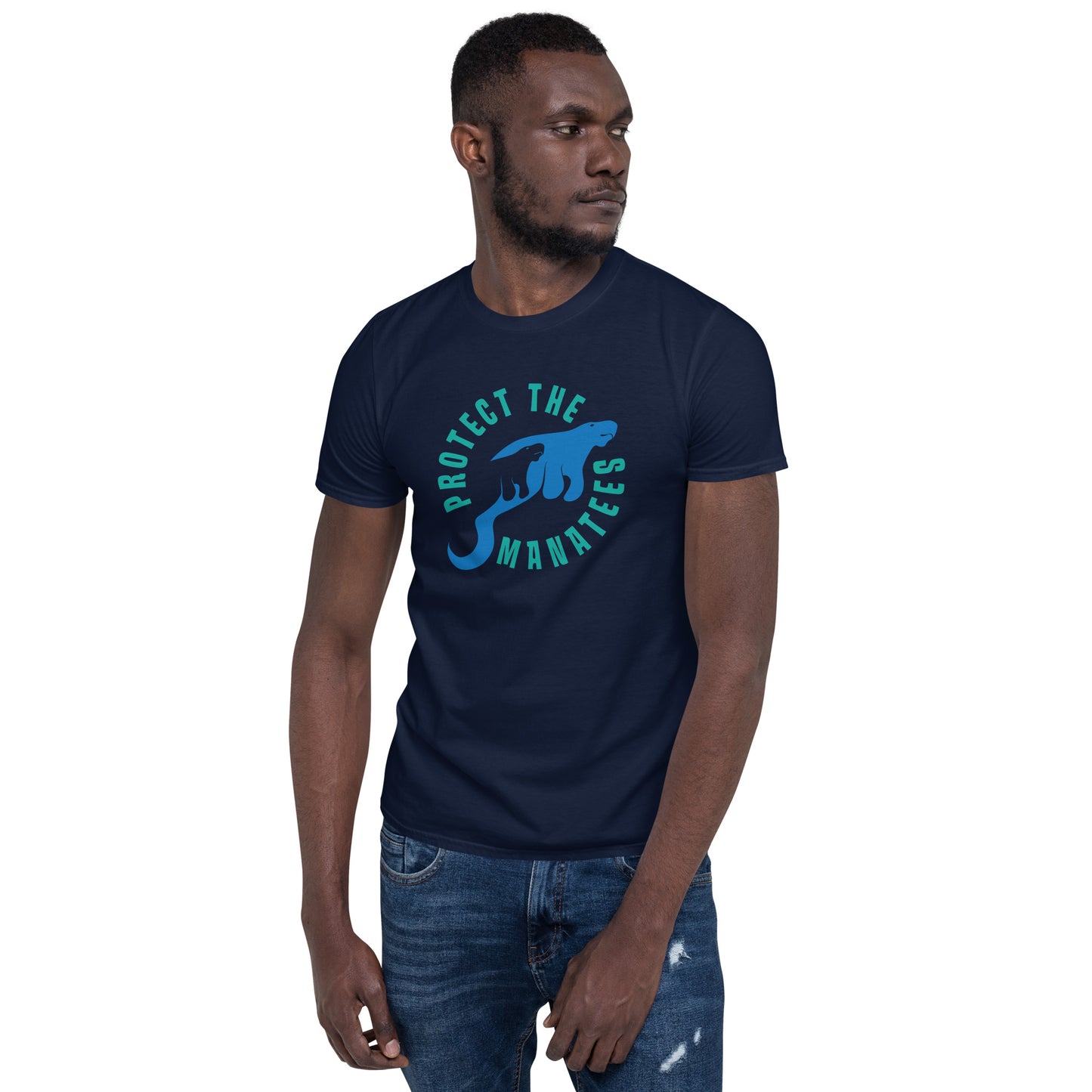 Protect the Manatees Short-Sleeve Unisex Graphic T-Shirt