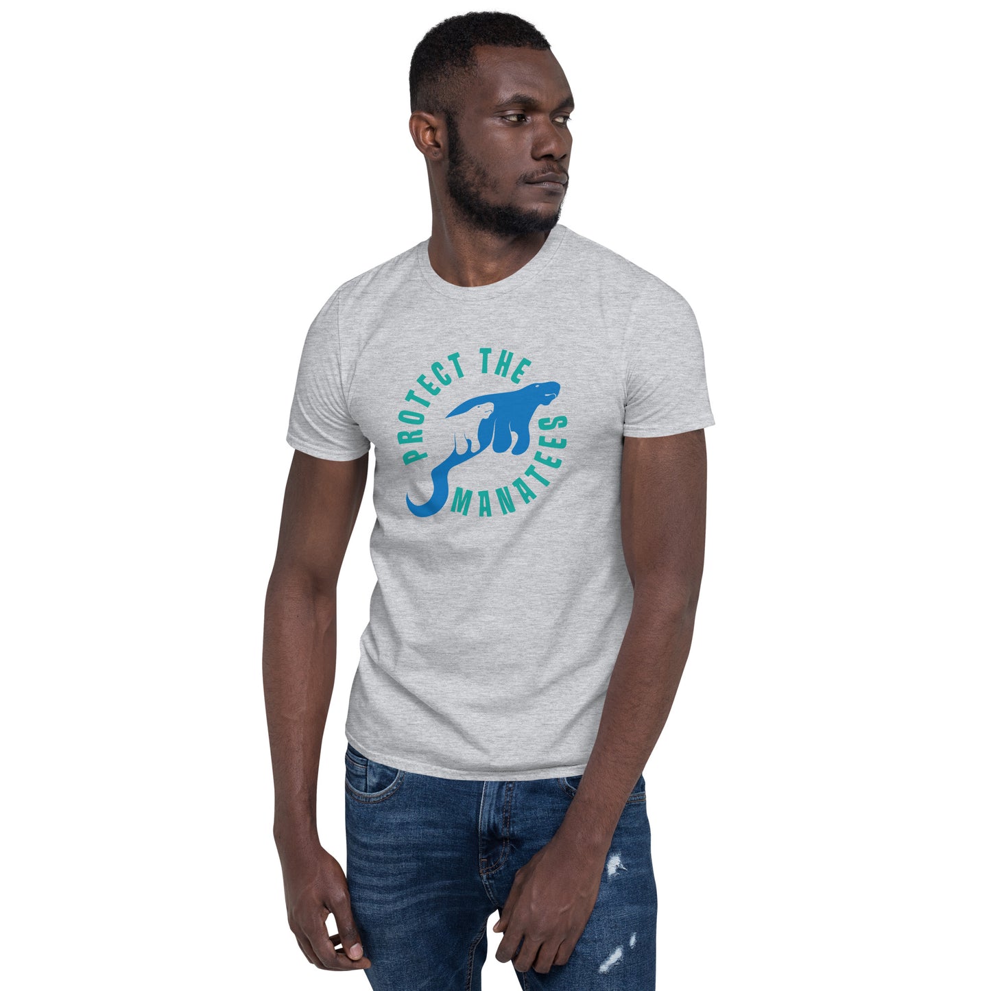Protect the Manatees Short-Sleeve Unisex Graphic T-Shirt