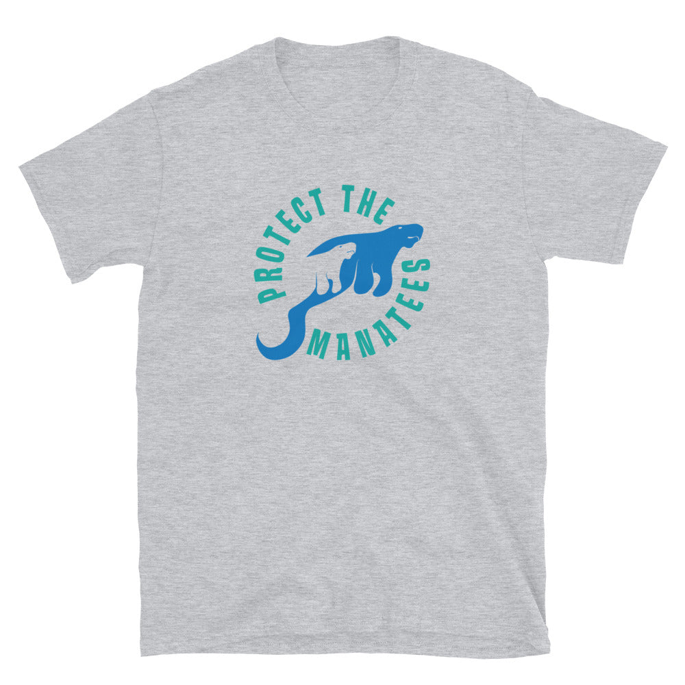 Protect the Manatees Short-Sleeve Unisex Graphic T-Shirt