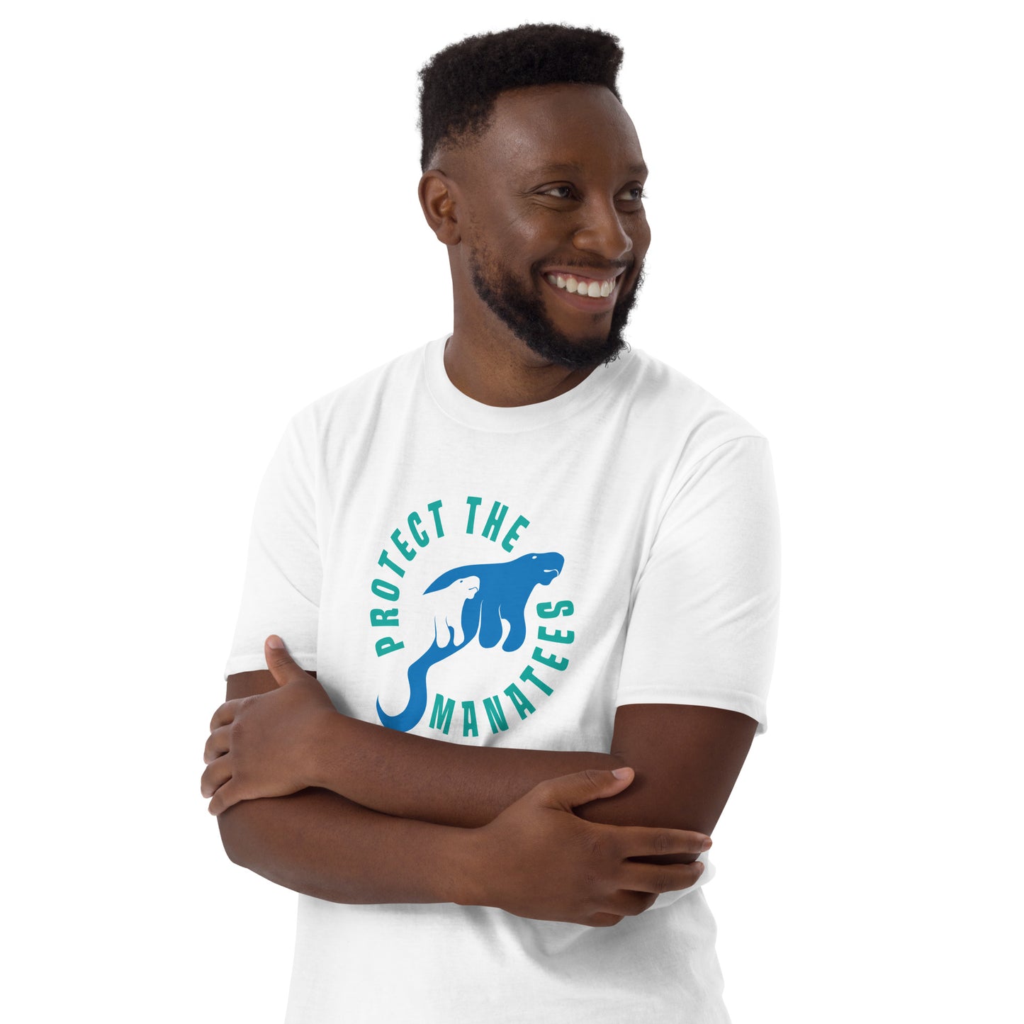 Protect the Manatees Short-Sleeve Unisex Graphic T-Shirt