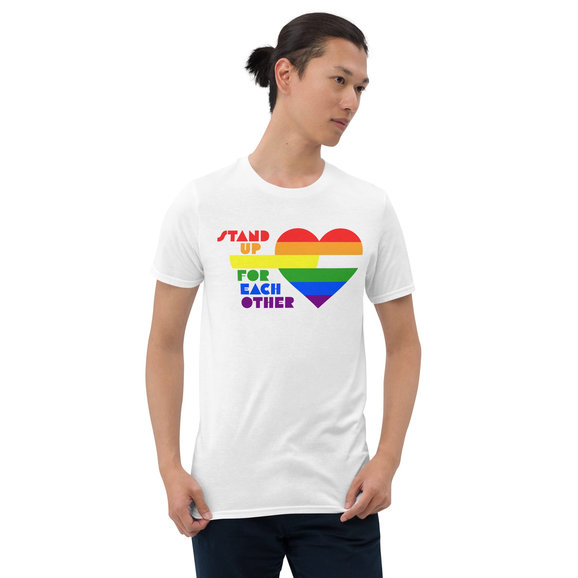 Stand Up For Each Other Pride Short-Sleeve Unisex Shirt