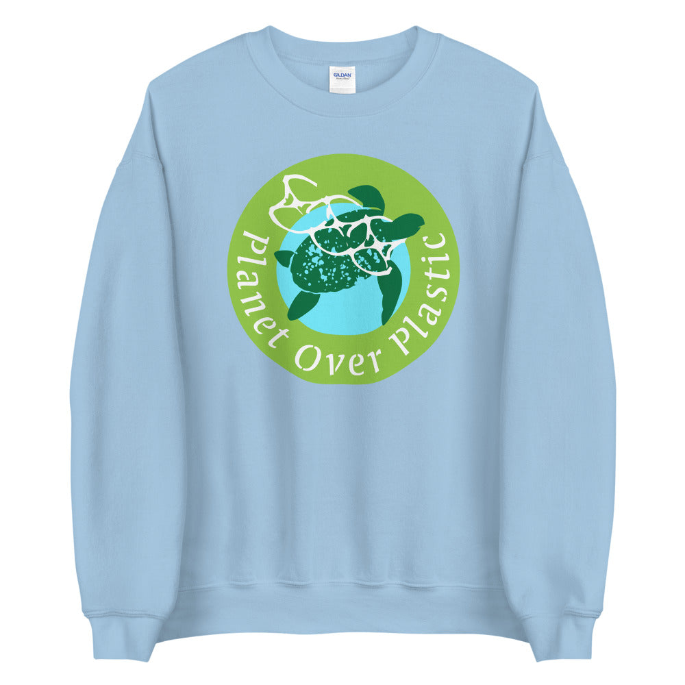 Planet Over Plastic Keep the Sea Plastic Free Unisex Crewneck Sweatshirt