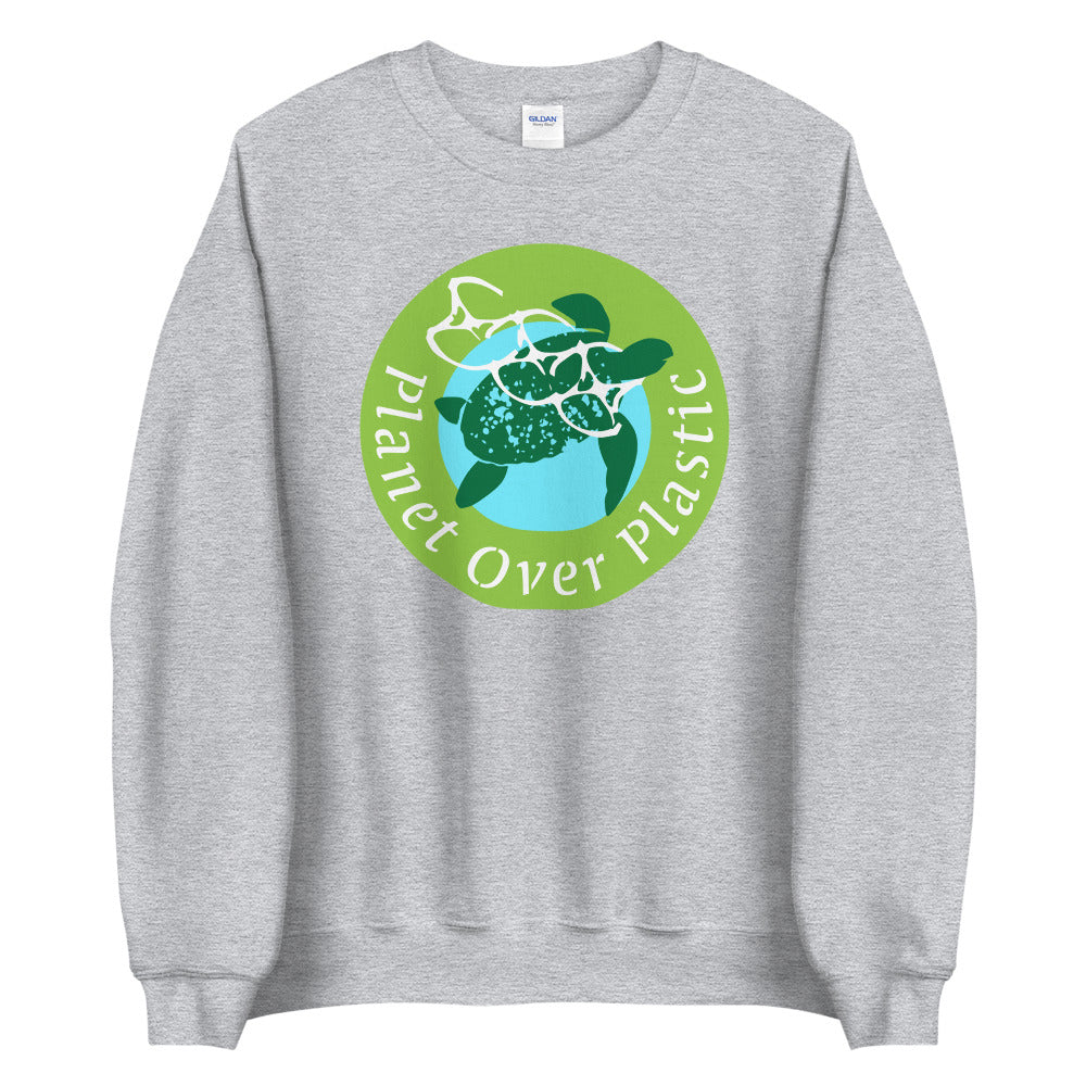 Planet Over Plastic Keep the Sea Plastic Free Unisex Crewneck Sweatshirt