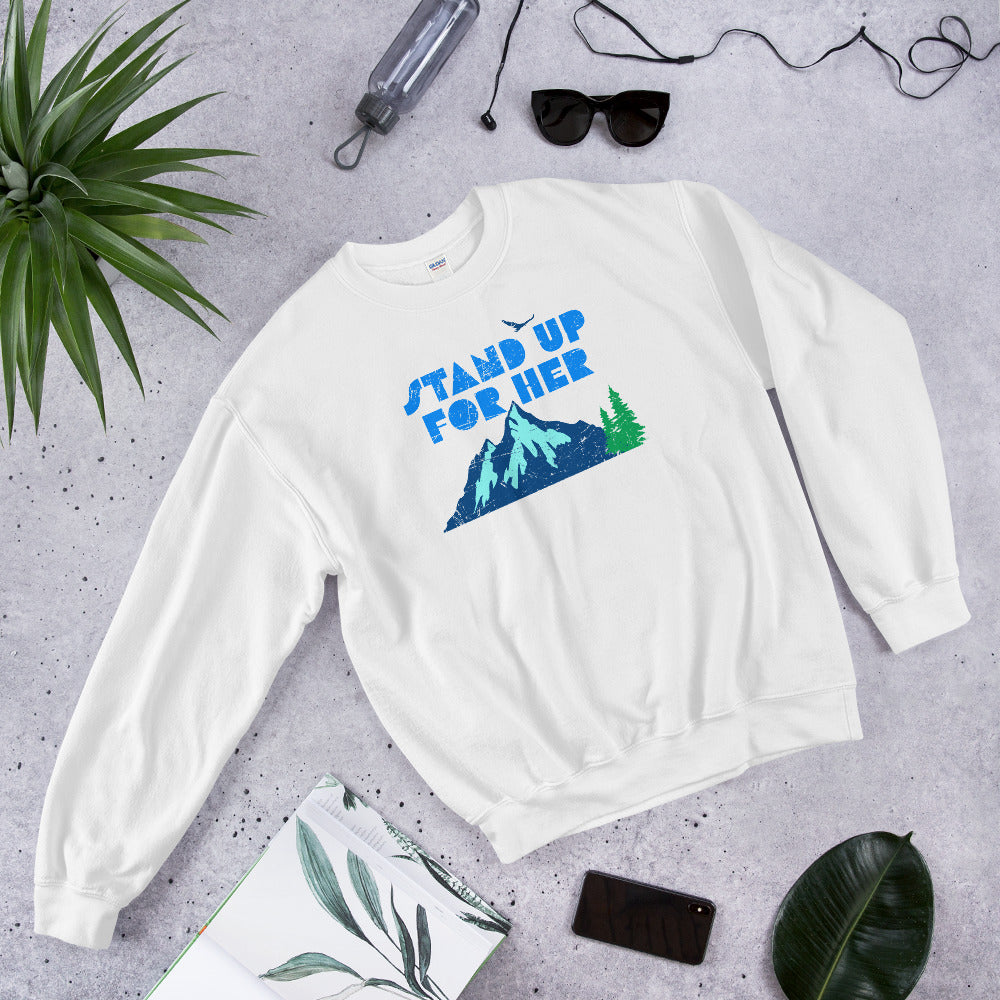 Stand Up For Planet Earth Adult Sweatshirt