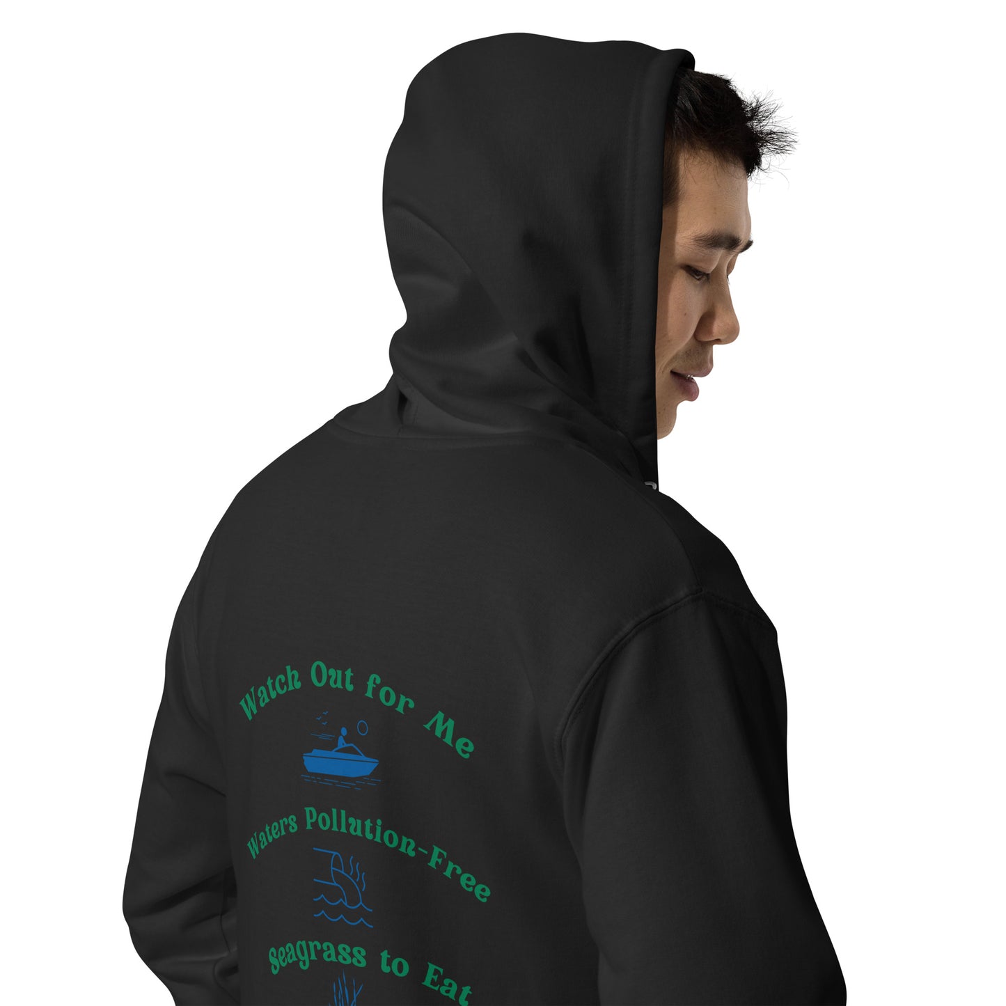 Protect the Manatees Embroidered Unisex Fleece Zip Up Hoodie