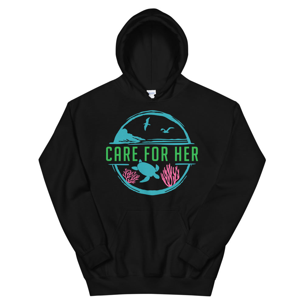 Care For Planet Earth Against Climate Change Unisex Graphic Hoodie