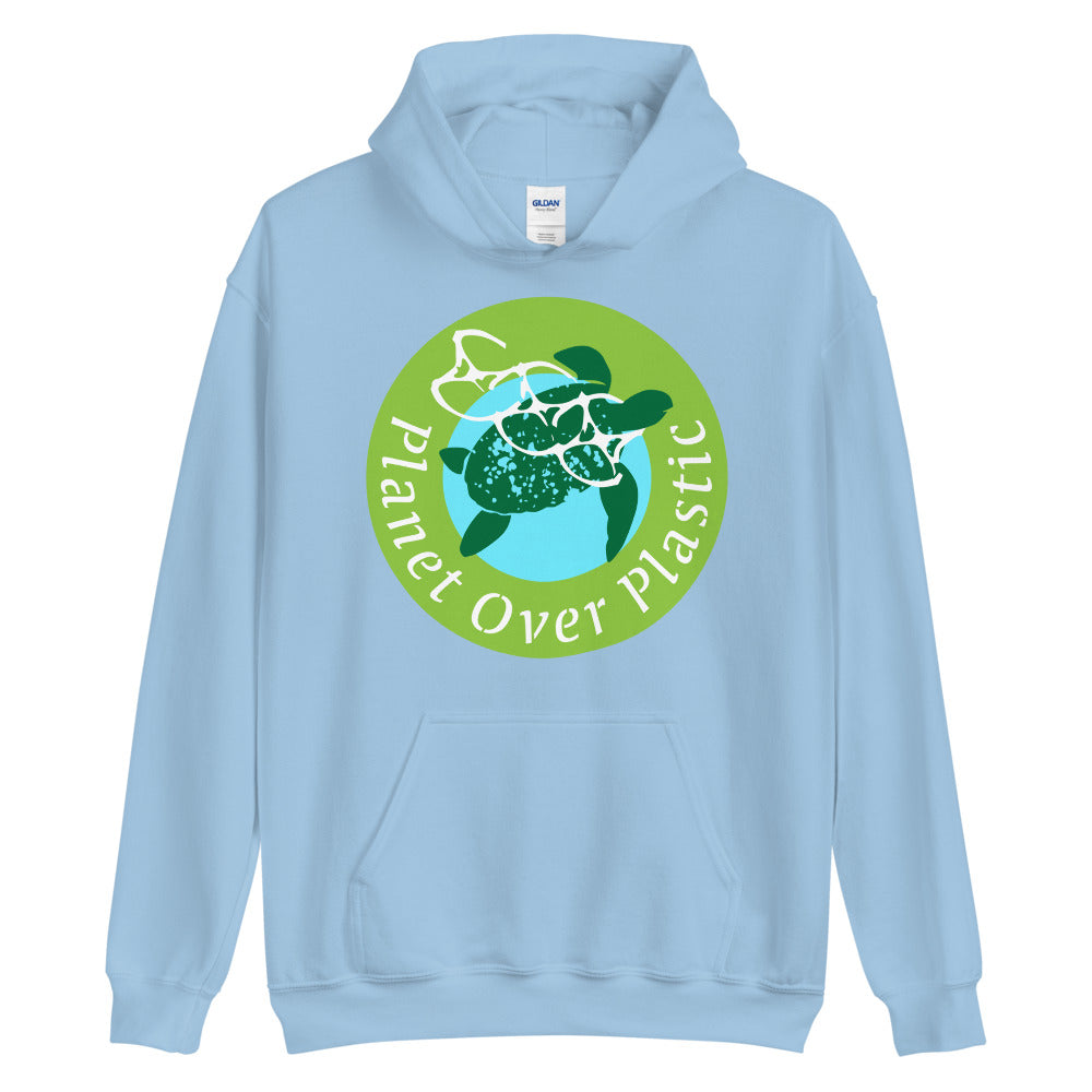 Planet Over Plastic Keep the Sea Plastic Free Unisex Graphic Hoodie